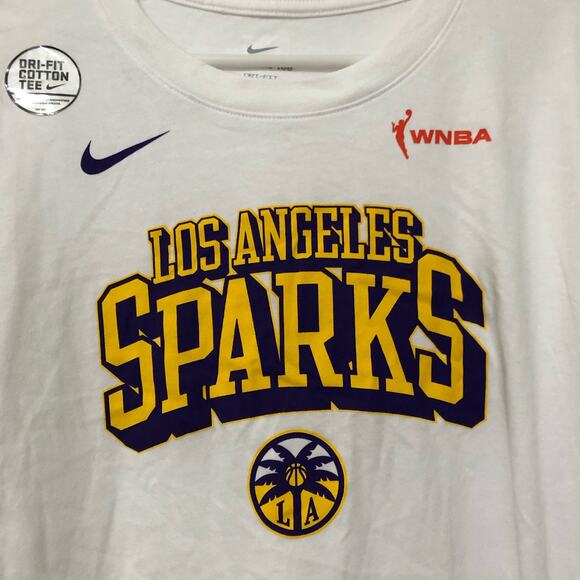 Nike‎ Dri-Fit Men's Tee Shirt Size Large White Graphic Print Long Sleeve NEW - Picture 4 of 15